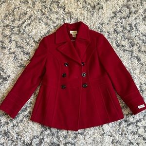 Red Pea Coat